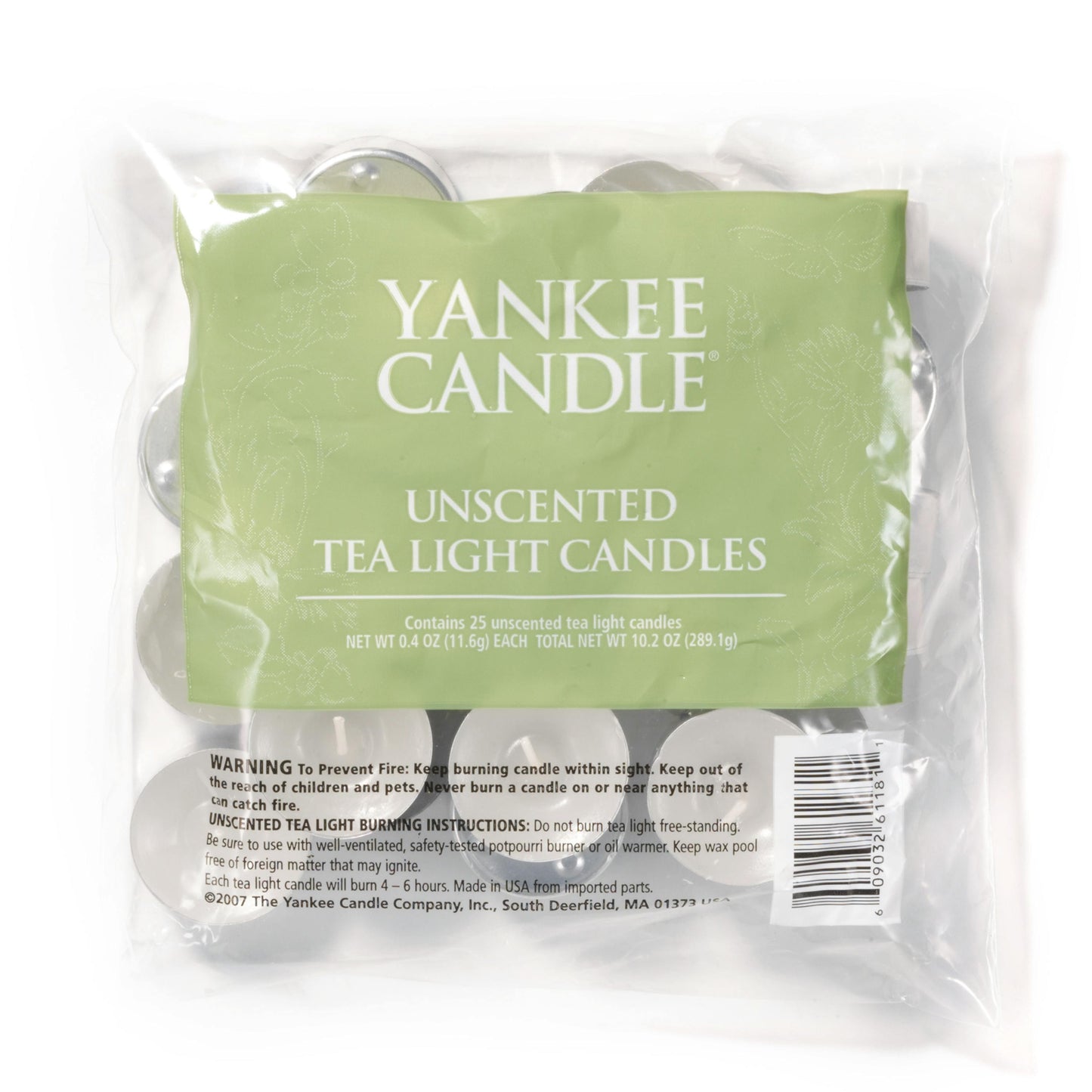 Unscented  Tea Light Candles