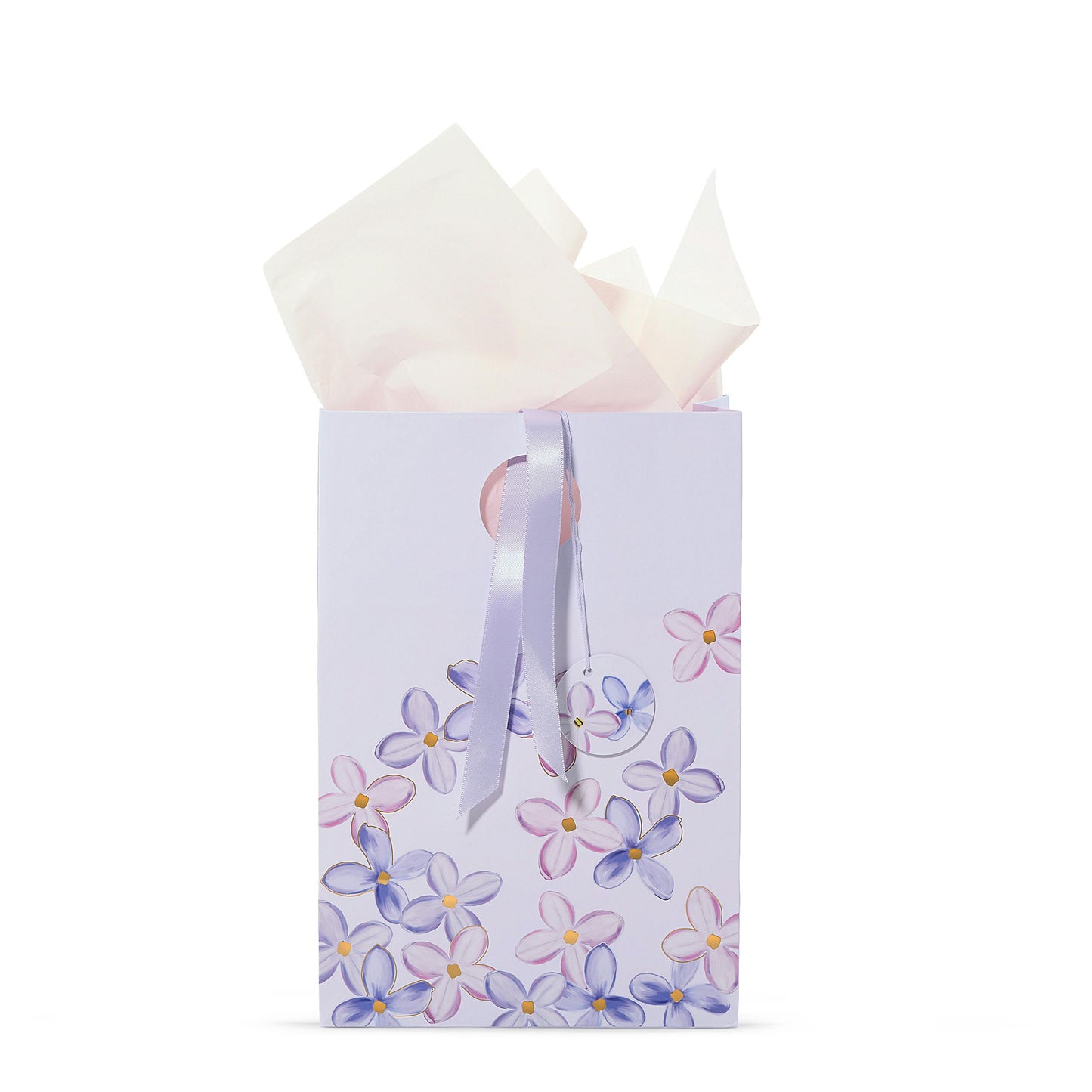 Purple  Lilac Floral Gift Bag